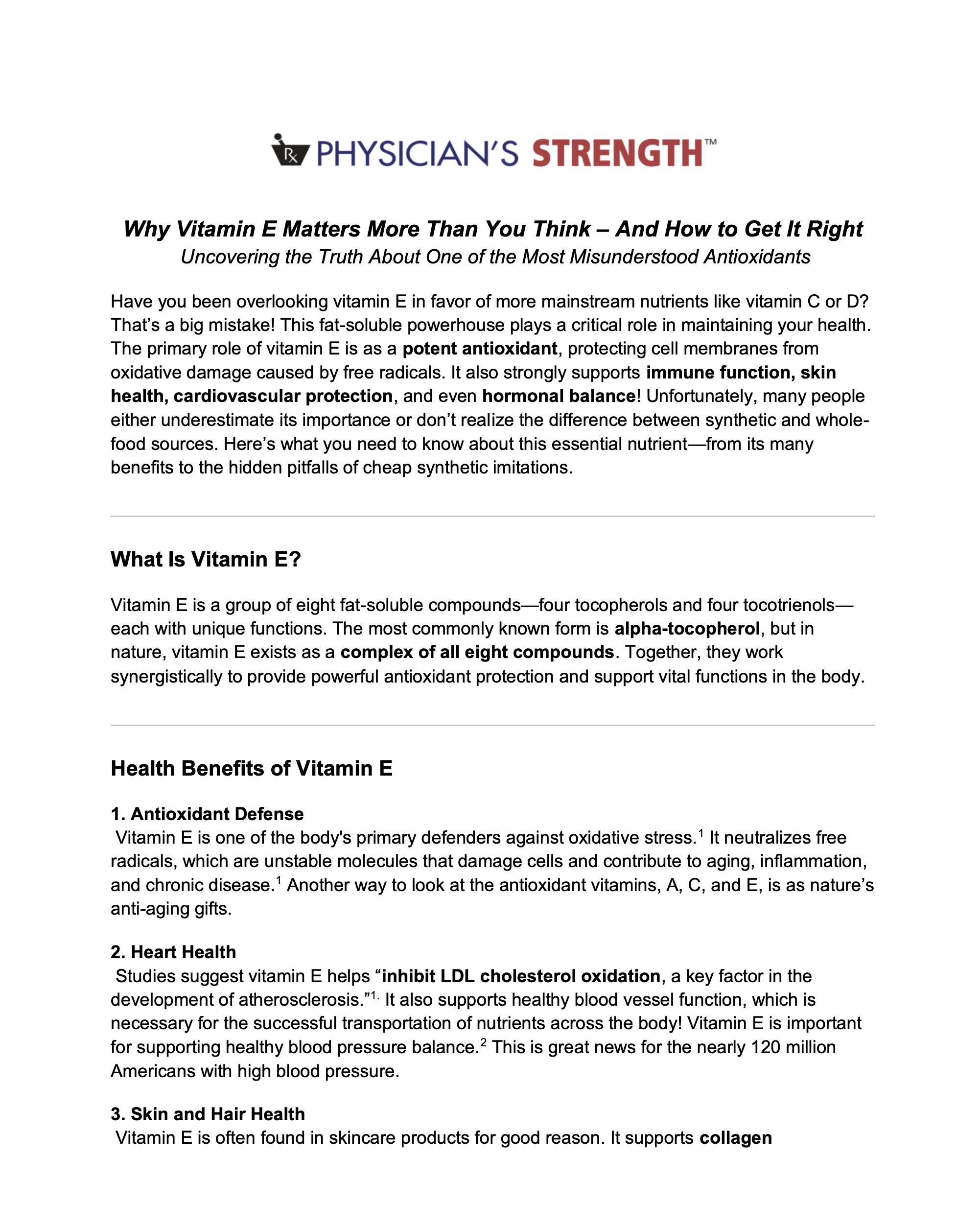 Featured image for “Why Vitamin E Matters More Than You Think – And How to Get It Right”
